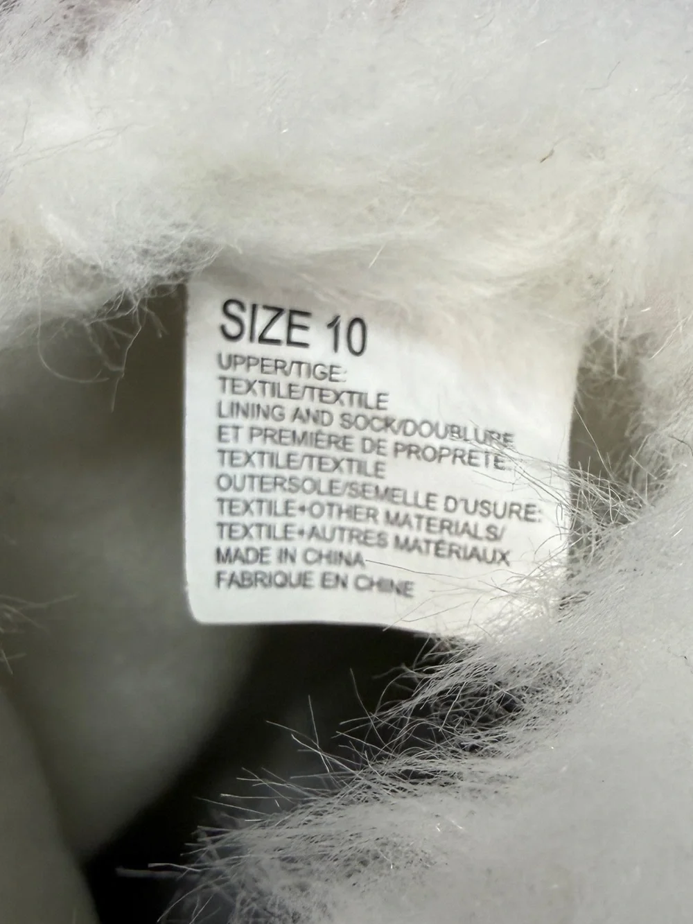 GYMBOREE Boots White Metallic Faux Fur Trim Toddler size 10 Bow On Back